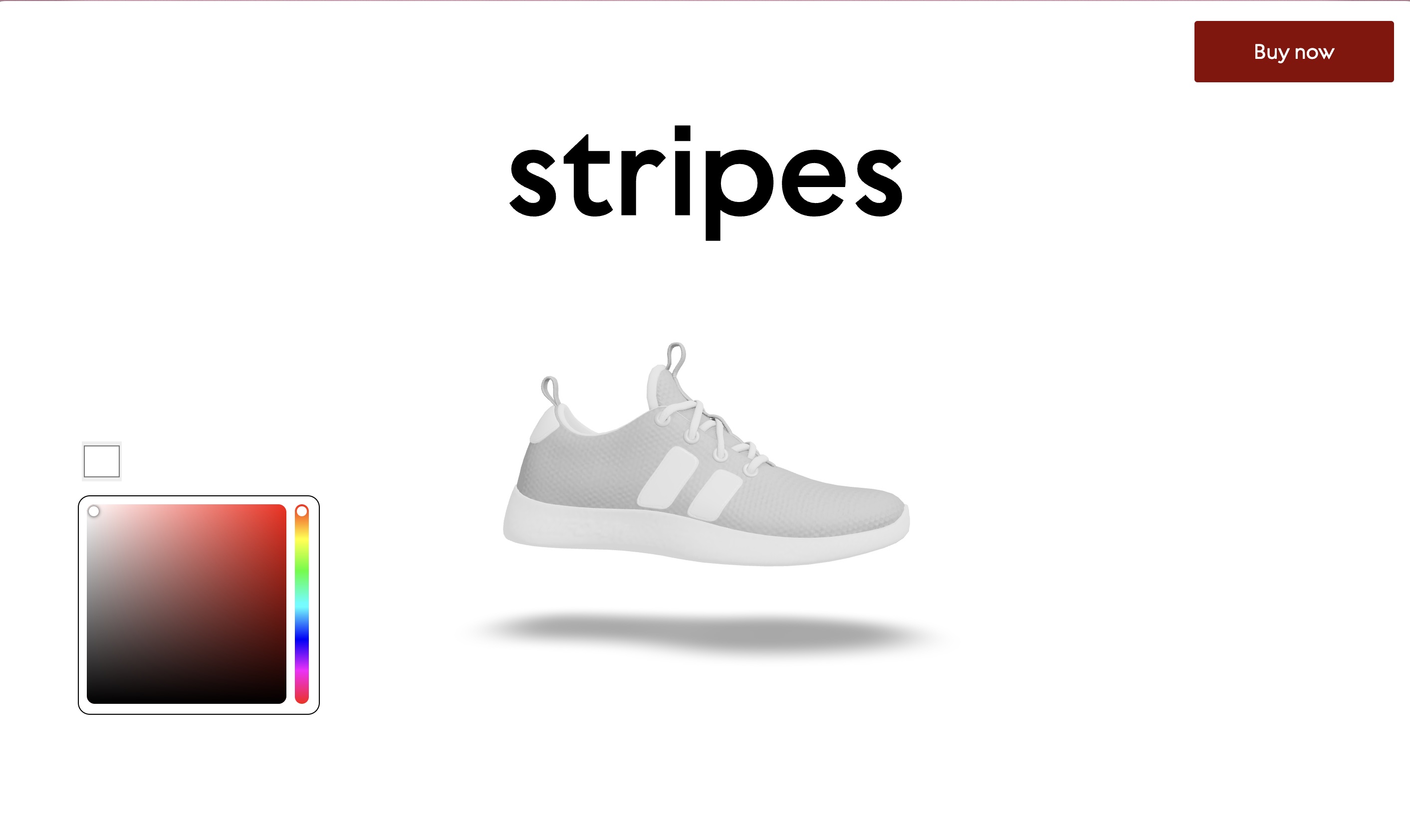 three.js shoe configurator Background